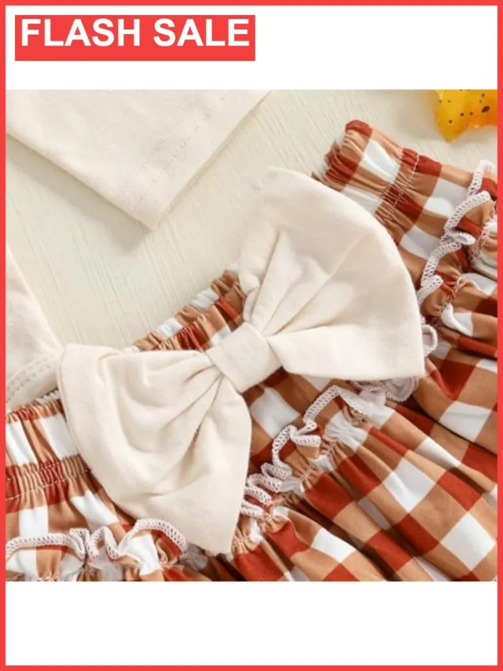 Baby Girl Thanksgiving Outfit Ruffle Romper Shorts Headband Socks Set